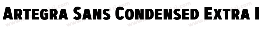 Artegra Sans Condensed Extra Bold I字体转换